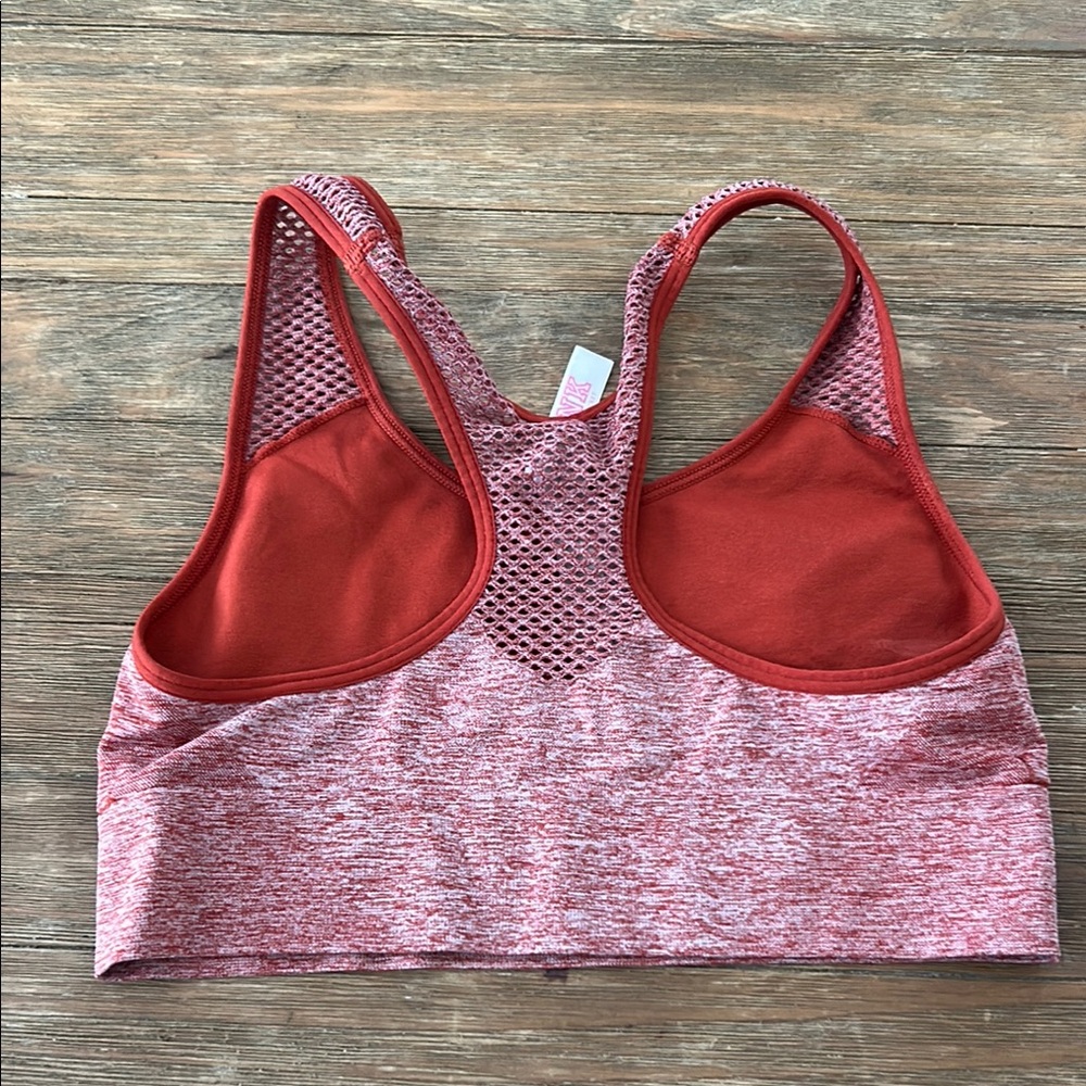 PINK Victoria's Secret Burnt Orange Racerback Sports Bra - Picture 3 of 4